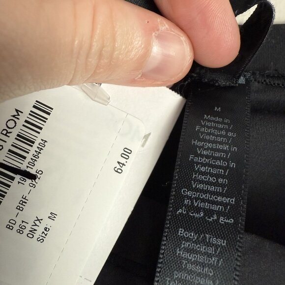 Skims Fits Everybody T-Shirt Bodysuit Black Medium - Picture 6 of 7